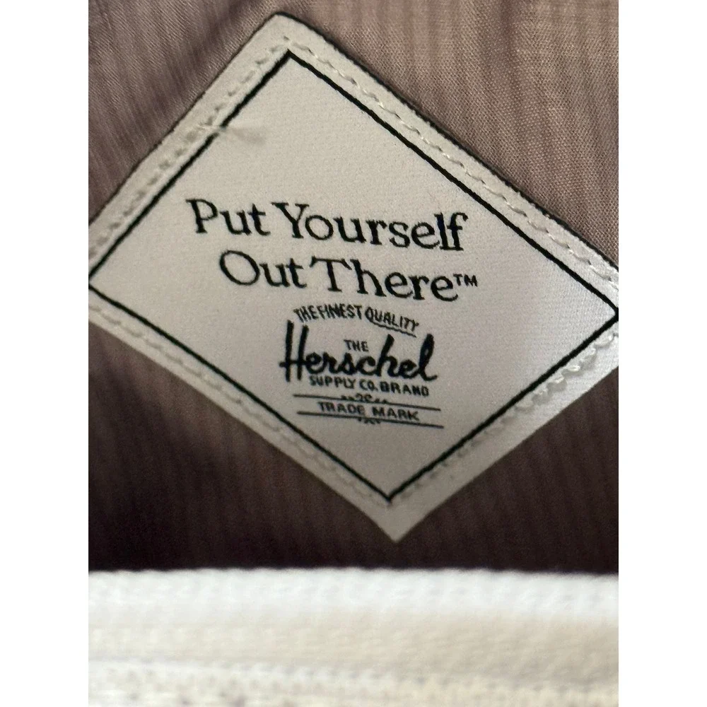 Herschel Supply Co. Crossbody Bag‎ Grey Heathered Adjustable Strap Square Logo - Picture 5 of 8